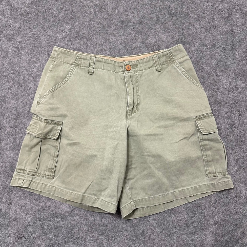 Aeropostale Cargo Shorts Womens 4 Green Y2K Utility Gorpcore Cotton Mid Rise